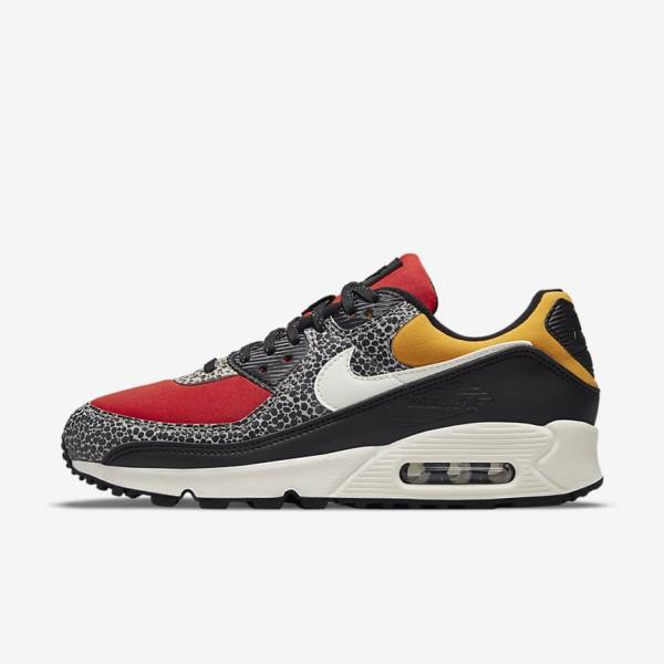 Nike Air Max 90 SE Women\'s Sneakers Black / Red | NK791CMN