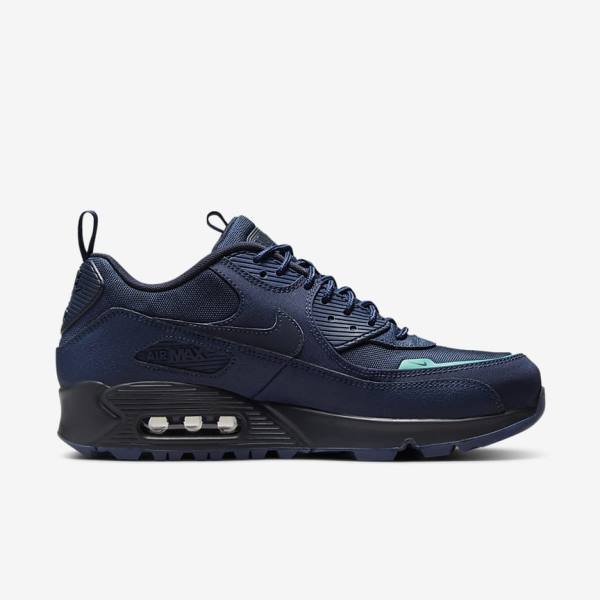 Nike Air Max 90 Surplus Men's Sneakers Navy / Obsidian | NK190EDY