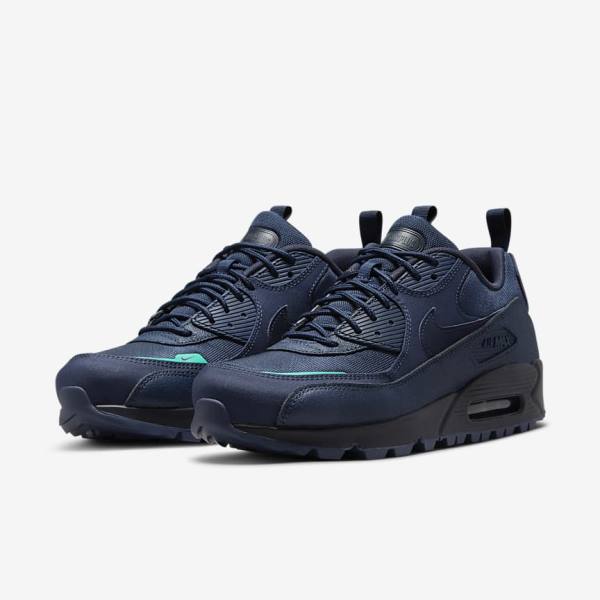 Nike Air Max 90 Surplus Men's Sneakers Navy / Obsidian | NK190EDY