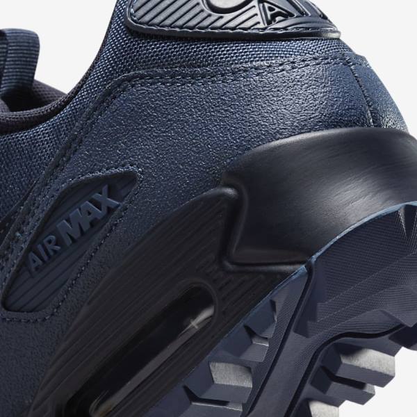 Nike Air Max 90 Surplus Men's Sneakers Navy / Obsidian | NK190EDY