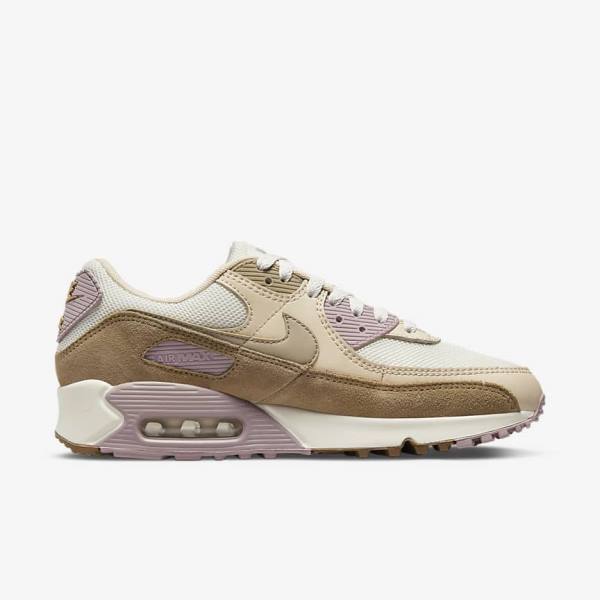 Nike Air Max 90 Women's Sneakers Brown / Light Purple / Khaki | NK948GAX