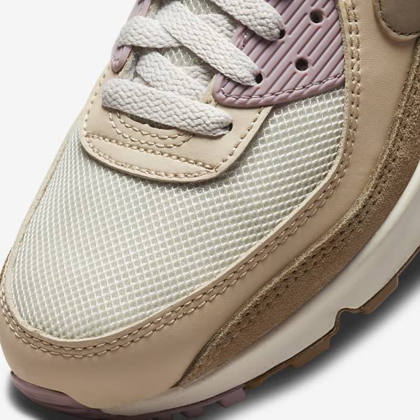 Nike Air Max 90 Women's Sneakers Brown / Light Purple / Khaki | NK948GAX