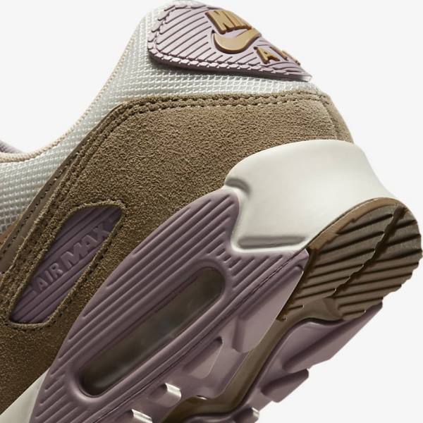 Nike Air Max 90 Women's Sneakers Brown / Light Purple / Khaki | NK948GAX