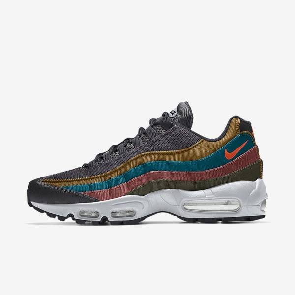 Nike Air Max 95 By You Custom Men\'s Sneakers Multicolor | NK385SDQ