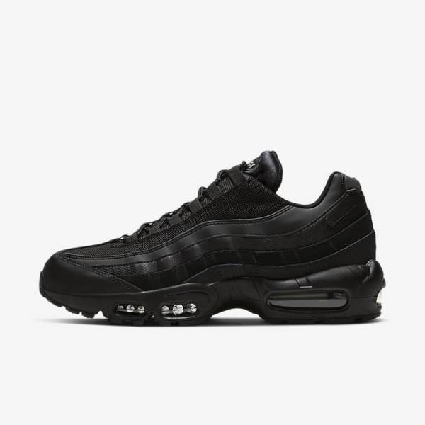 Nike Air Max 95 Essential Men\'s Sneakers Black / Dark Grey | NK248BUO