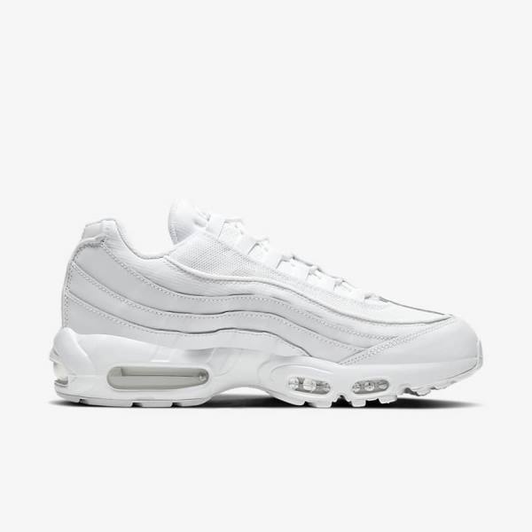 Nike Air Max 95 Essential Men's Sneakers White / Grey / White | NK903CLT