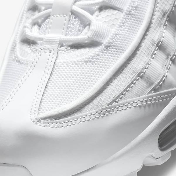 Nike Air Max 95 Essential Men's Sneakers White / Grey / White | NK903CLT