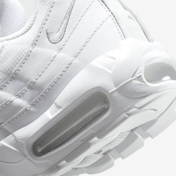 Nike Air Max 95 Essential Men's Sneakers White / Grey / White | NK903CLT