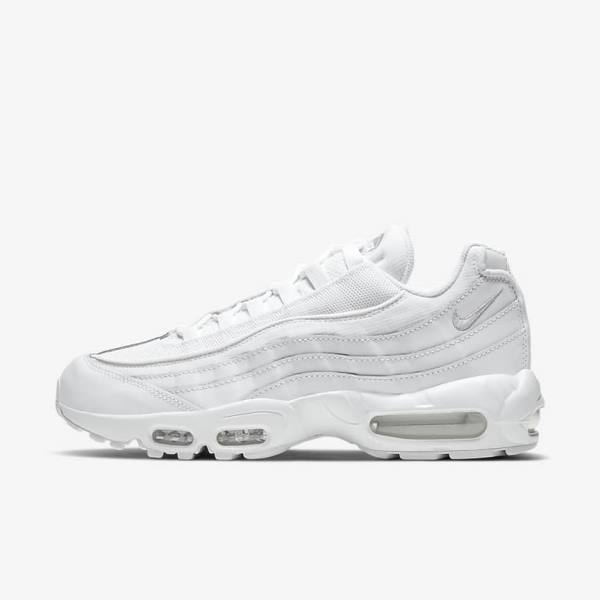 Nike Air Max 95 Essential Men\'s Sneakers White / Grey / White | NK903CLT