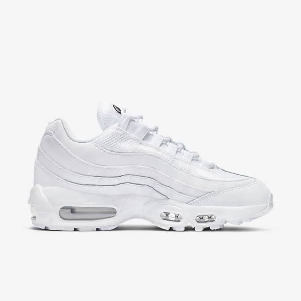 Nike Air Max 95 Essential Women's Sneakers White / Black | NK965DLJ