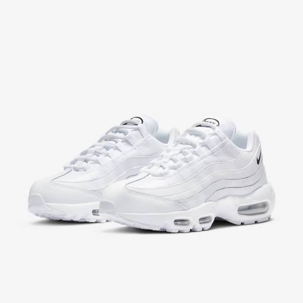 Nike Air Max 95 Essential Women's Sneakers White / Black | NK965DLJ