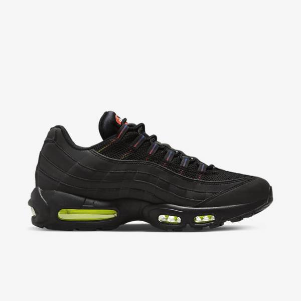 Nike Air Max 95 Men's Sneakers Black / Blue / Light Red | NK728ZKP