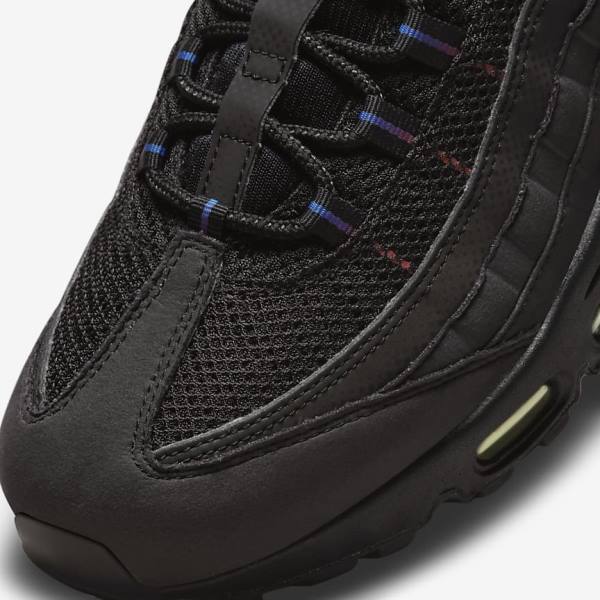 Nike Air Max 95 Men's Sneakers Black / Blue / Light Red | NK728ZKP