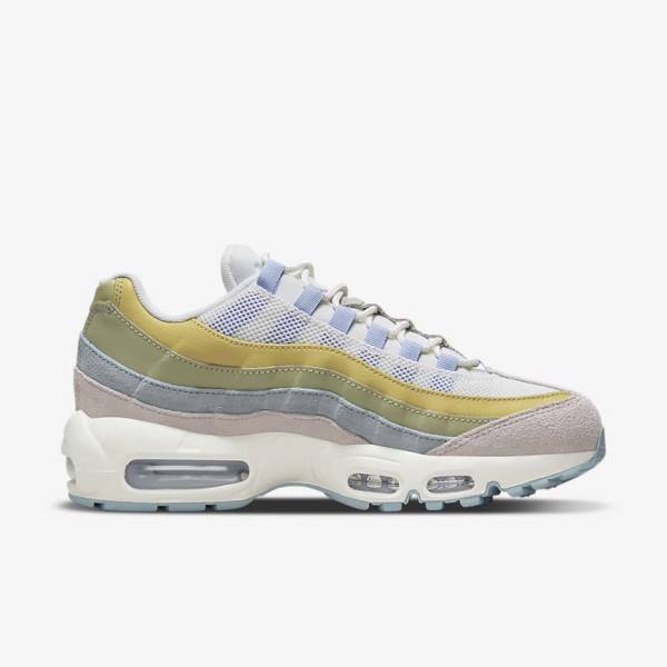 Nike Air Max 95 Women's Sneakers Light Blue / Olive | NK870LWR