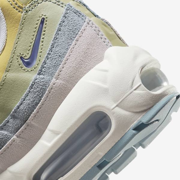 Nike Air Max 95 Women's Sneakers Light Blue / Olive | NK870LWR