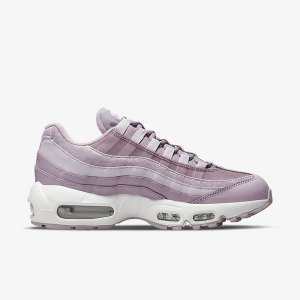 Nike Air Max 95 Women's Sneakers Purple / White / Metal Silver | NK218QYP