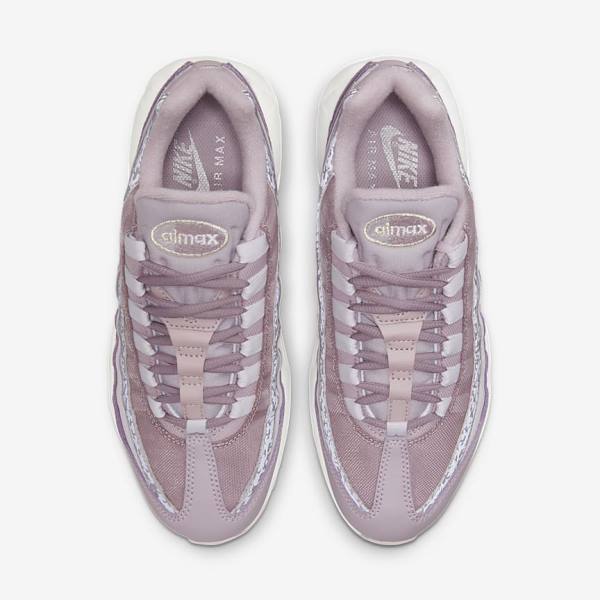 Nike Air Max 95 Women's Sneakers Purple / White / Metal Silver | NK218QYP