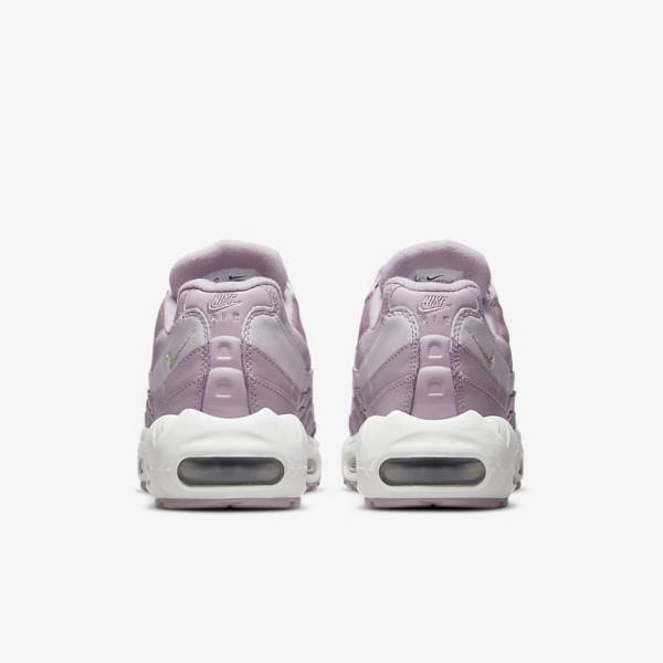 Nike Air Max 95 Women's Sneakers Purple / White / Metal Silver | NK218QYP