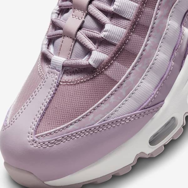 Nike Air Max 95 Women's Sneakers Purple / White / Metal Silver | NK218QYP