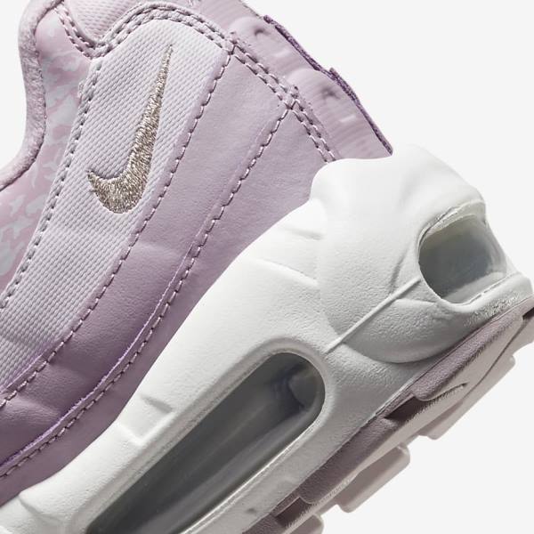 Nike Air Max 95 Women's Sneakers Purple / White / Metal Silver | NK218QYP