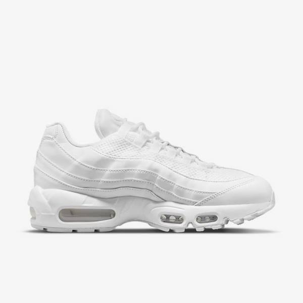 Nike Air Max 95 Women's Sneakers White / Metal Silver / White | NK261SLR