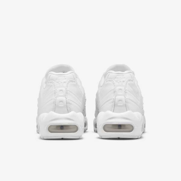 Nike Air Max 95 Women's Sneakers White / Metal Silver / White | NK261SLR