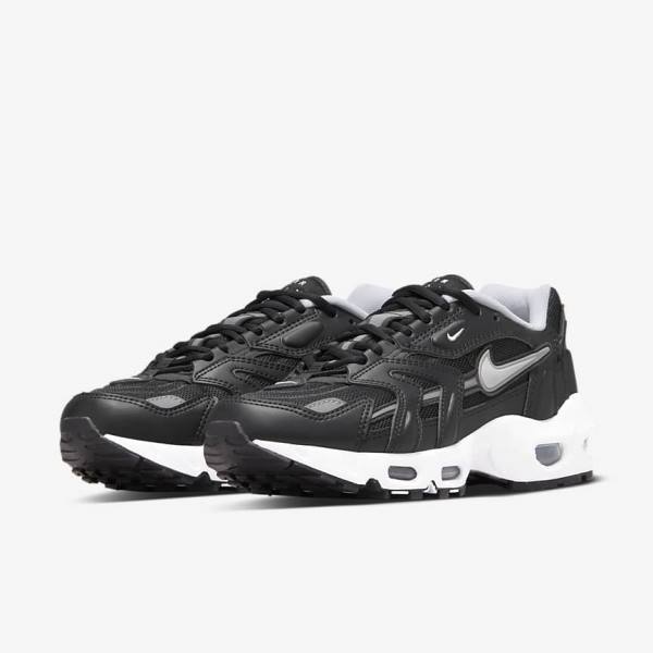 Nike Air Max 96 2 Women's Sneakers Black / Metal Silver / White | NK734KCL