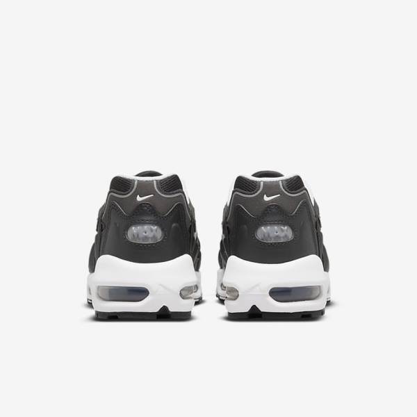 Nike Air Max 96 2 Women's Sneakers Black / Metal Silver / White | NK734KCL