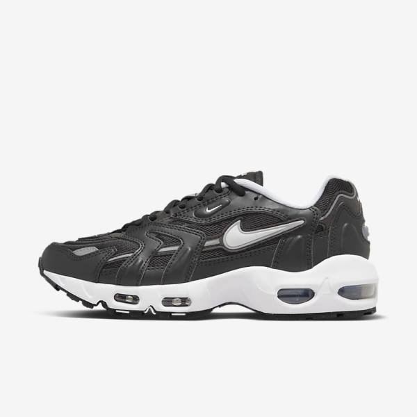 Nike Air Max 96 2 Women\'s Sneakers Black / Metal Silver / White | NK734KCL