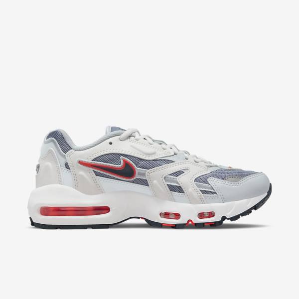 Nike Air Max 96 II Women's Sneakers White / Navy | NK826HKQ