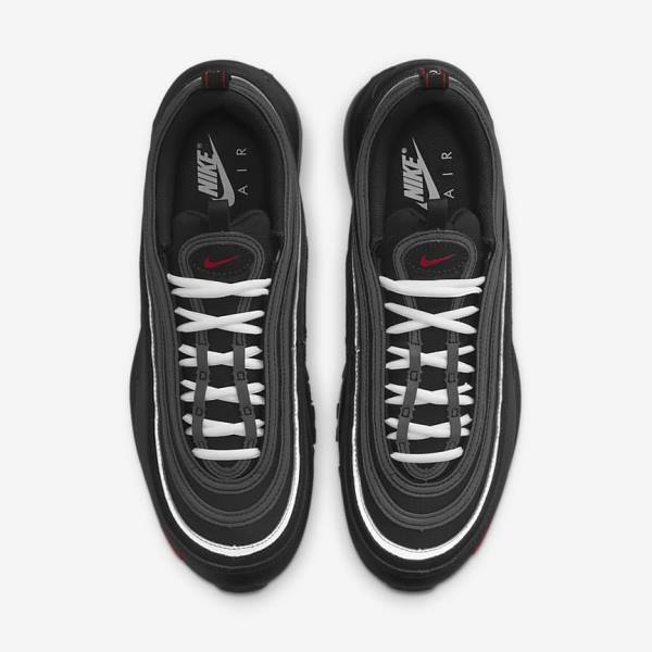 Nike Air Max 97 Men's Sneakers Black / Red / White | NK681OZG