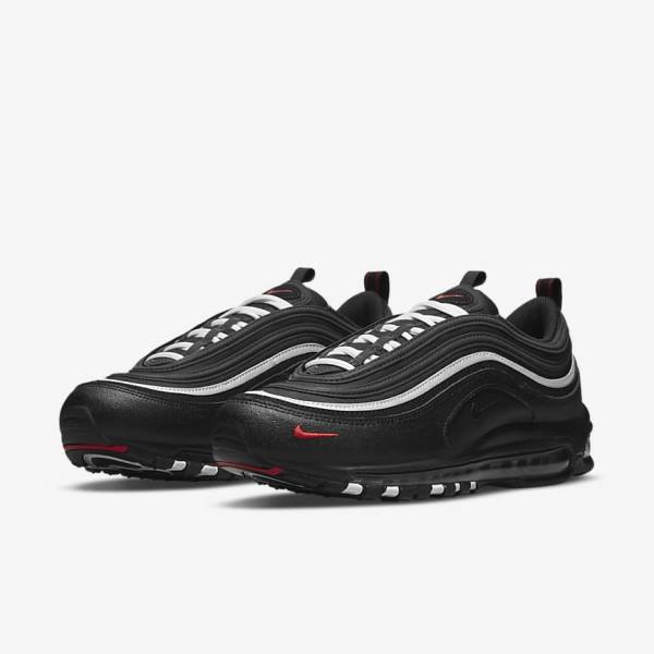 Nike Air Max 97 Men's Sneakers Black / Red / White | NK681OZG