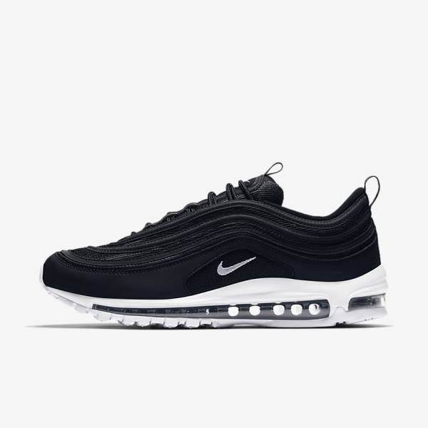 Nike Air Max 97 Men\'s Sneakers Black / White | NK687FAJ