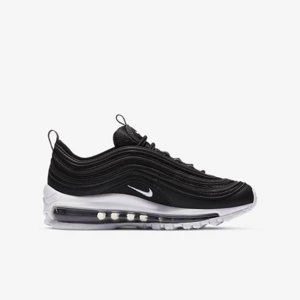 Nike Air Max 97 Older Kids' Sneakers Black / White | NK405RLN