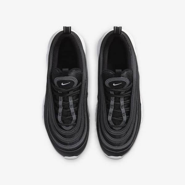 Nike Air Max 97 Older Kids' Sneakers Black / White | NK405RLN