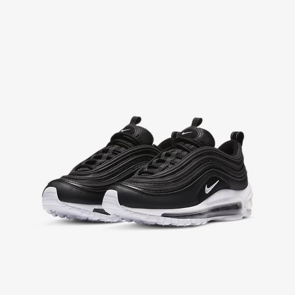 Nike Air Max 97 Older Kids' Sneakers Black / White | NK405RLN