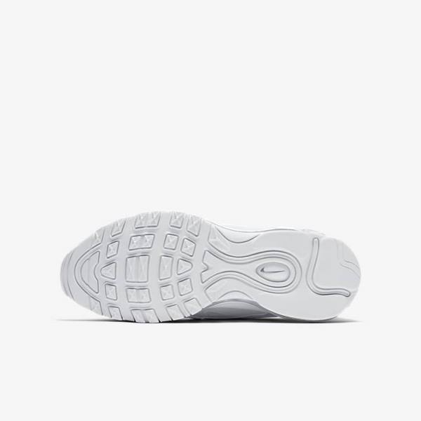 Nike Air Max 97 Older Kids' Sneakers White / Metal Silver / White | NK024VMC