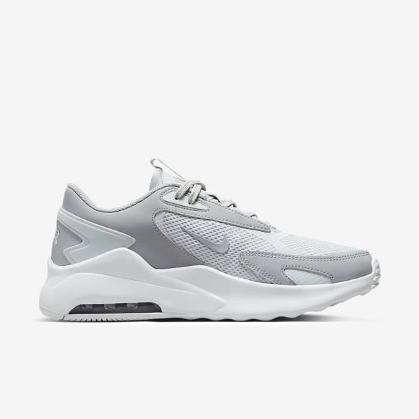 Nike Air Max Bolt Men's Sneakers Platinum / White / Metal Silver / Grey | NK054HEF