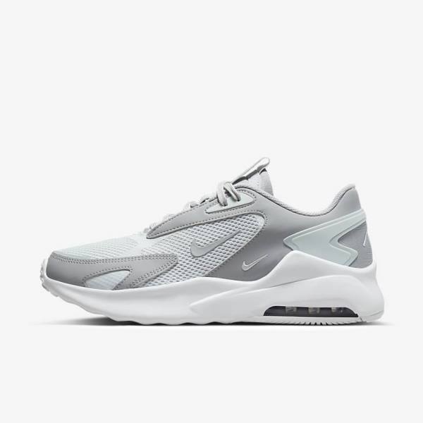 Nike Air Max Bolt Men\'s Sneakers Platinum / White / Metal Silver / Grey | NK054HEF