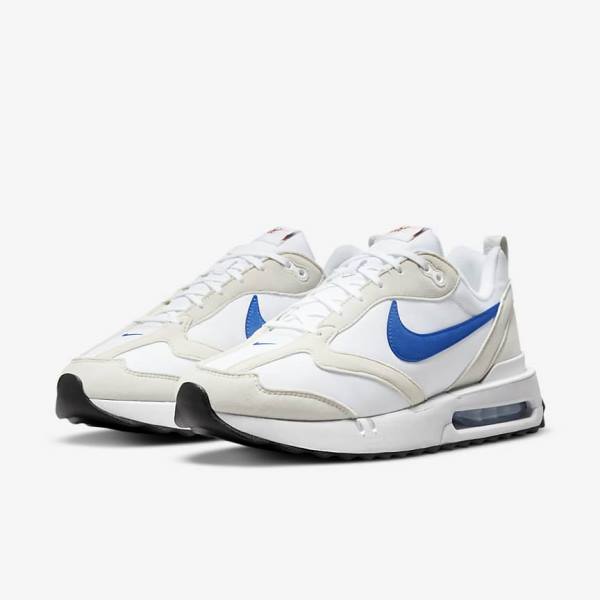 Nike Air Max Dawn Men's Sneakers White / Light Beige / Black / Royal | NK370XKJ