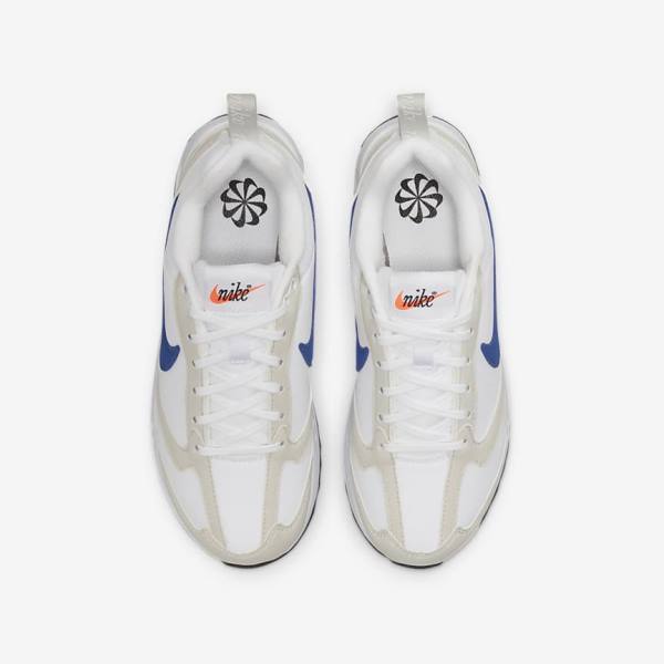 Nike Air Max Dawn Older Kids' Sneakers White / Light Beige / Black / Royal | NK983FHJ