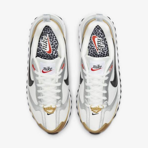 Nike Air Max Dawn SE Women's Sneakers White / Metal Gold / Silver / Black | NK654NOF