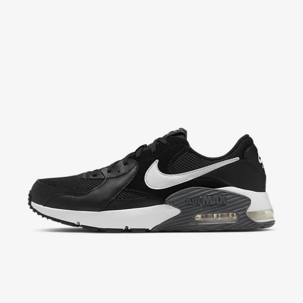 Nike Air Max Excee Men\'s Sneakers Black / Dark Grey / White | NK489LEO