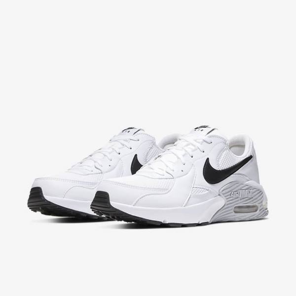 Nike Air Max Excee Men's Sneakers White / Platinum / Black | NK514QBF