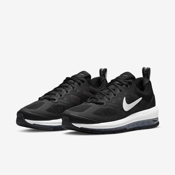 Nike Air Max Genome Men's Sneakers Black / Dark Grey / White | NK628SIJ