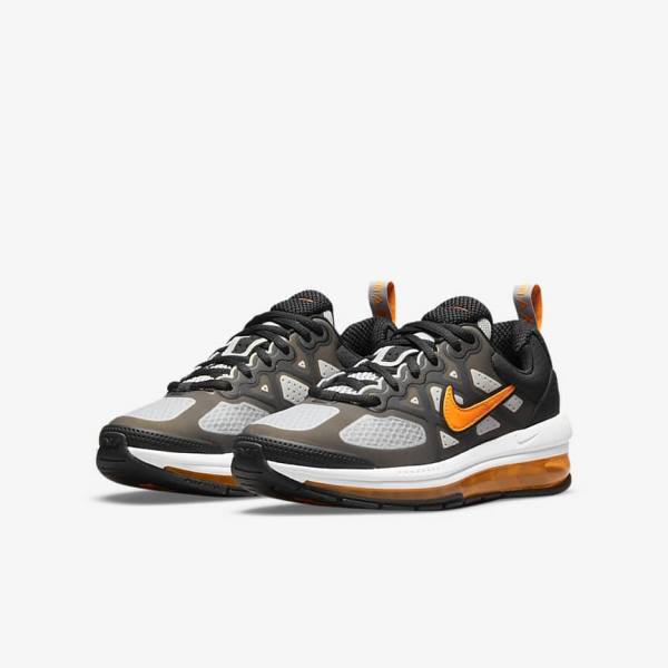 Nike Air Max Genome Older Kids' Sneakers Black / Grey / White / Orange | NK518RSA