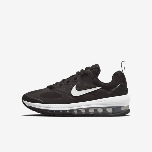 Nike Air Max Genome Older Kids\' Sneakers Black / Dark Grey / White | NK942EZX