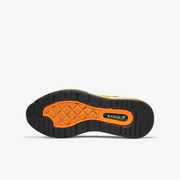 Nike Air Max Genome Older Kids' Walking Shoes Black / Grey / White / Orange | NK486YNR