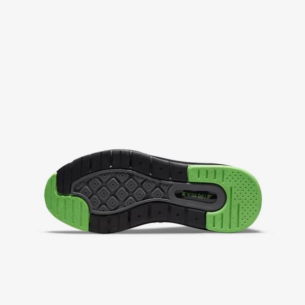 Nike Air Max Genome Older Kids' Walking Shoes Black / Grey / Green | NK564QMT