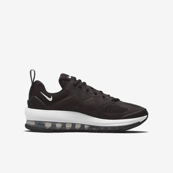 Nike Air Max Genome Older Kids' Walking Shoes Black / Dark Grey / White | NK731BWC